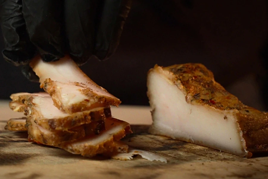 Browin Przepiśnik - Rökt späck med örter