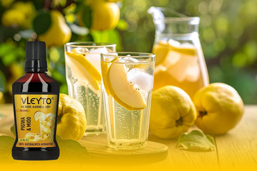 Browin Przepiśnik - Sparkling Pigwa – en uppfriskande alkoholfri drink med en ton av honung och kvitten